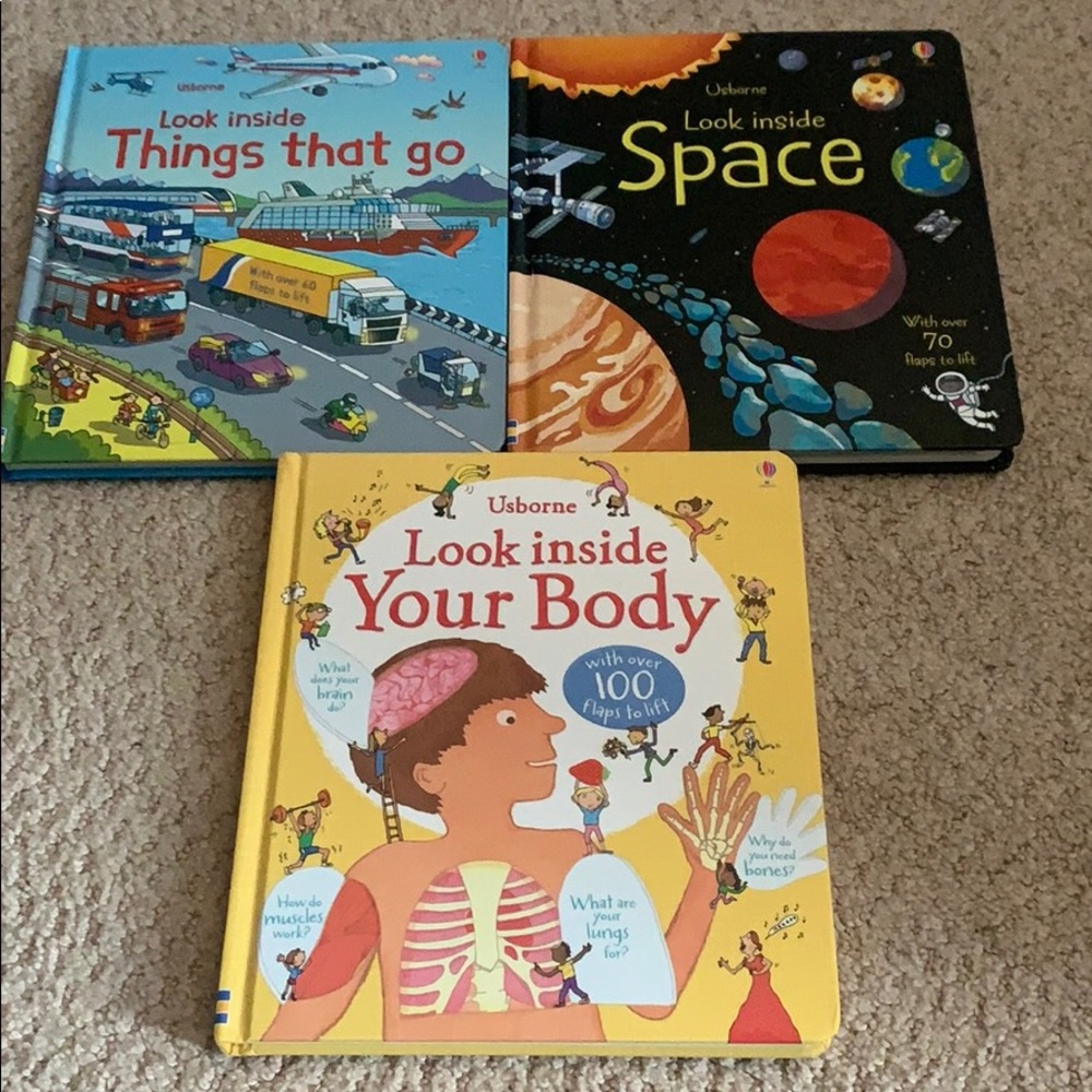 Set of 3 “Look Inside” Usborne books